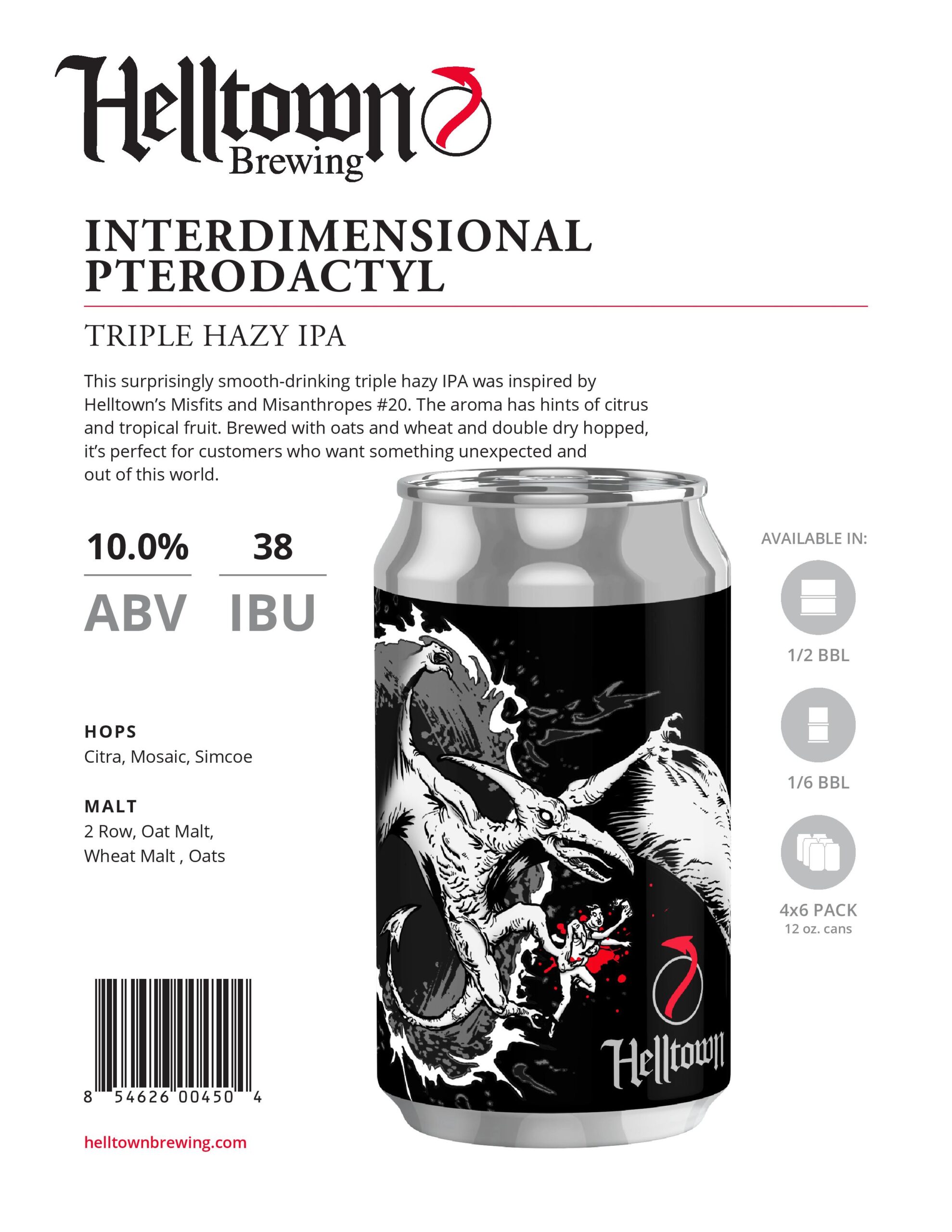 February Release - Interdimensional Pterodactyl - Triple Hazy IPA